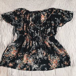 Flower Print Top